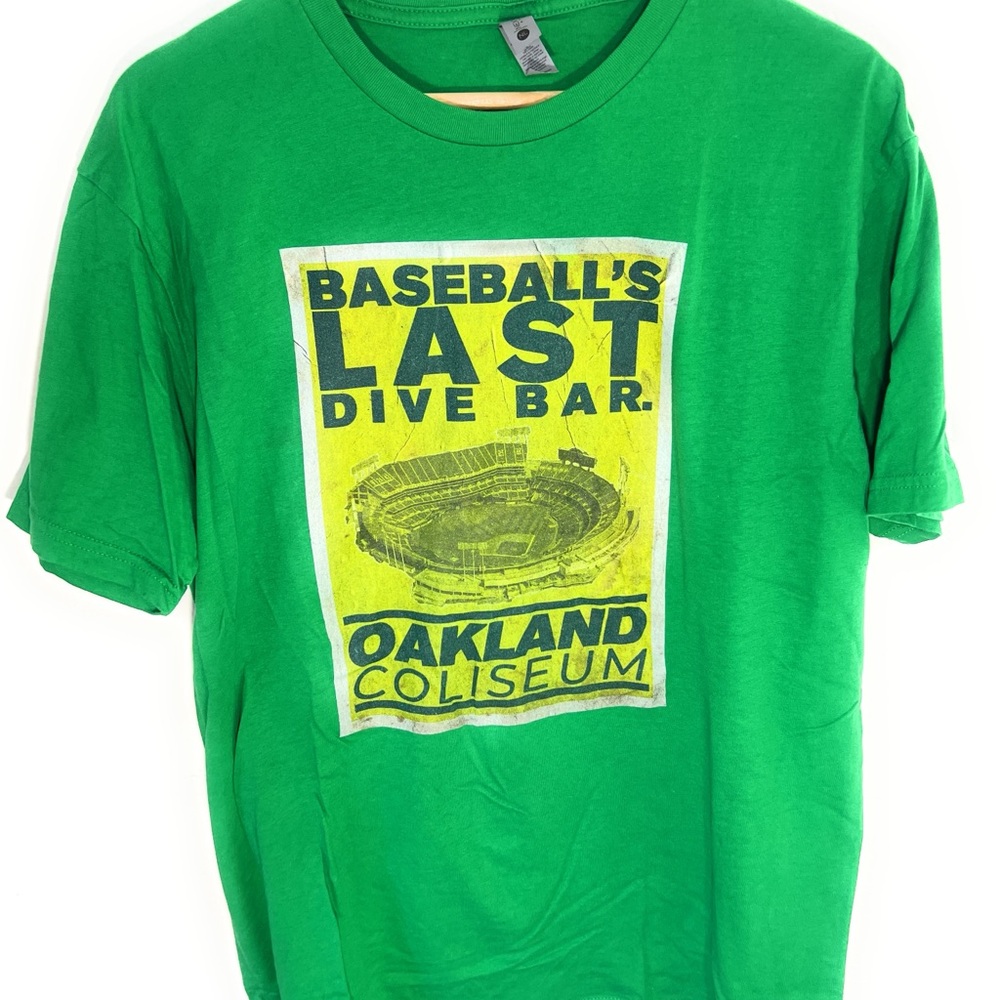Oakland Athletics Oakland Coliseum Last Dive Bar Shirt L Last Season Fin…